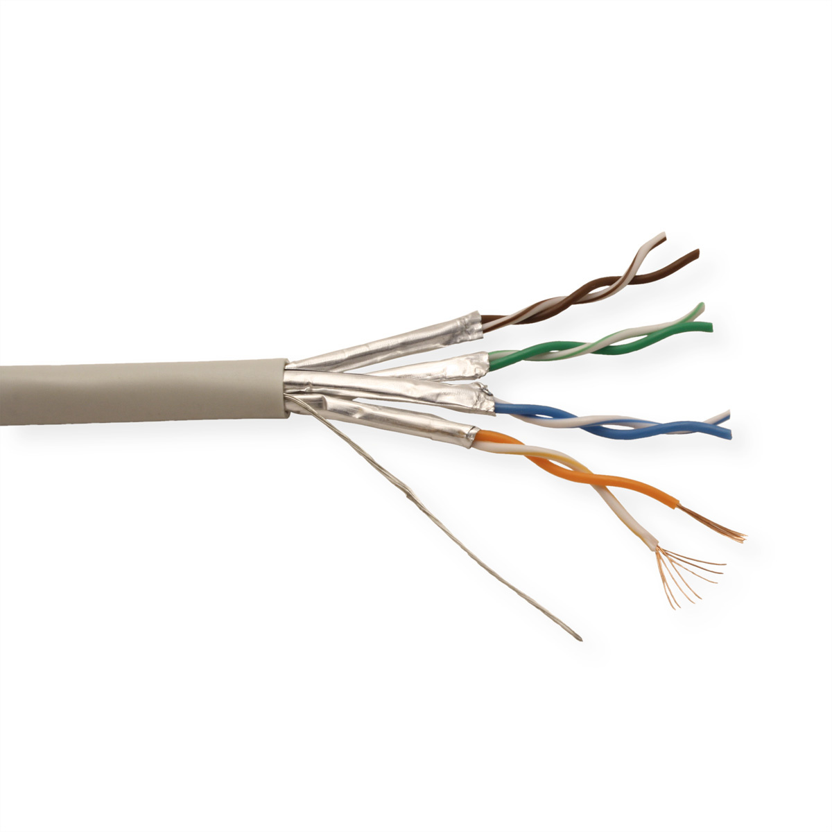 Roline UTP Cat6a CU netwerkkabel 300m op rol (Soepel)