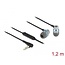 Delock In-Ear Headphones with 4 pin 3.5 mm Stereo jack plug, Microphone and Volume Control + Quick Mute Function for Smartphones and Tablets