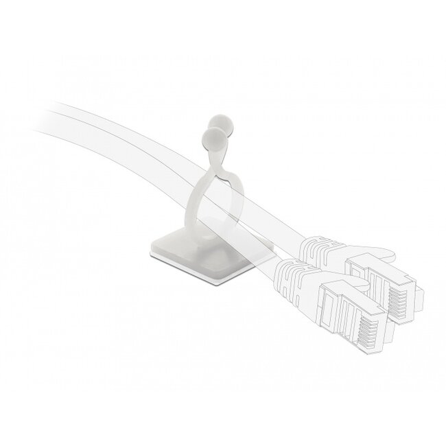 Delock Cable drill with adhesive socket natural 10 pieces