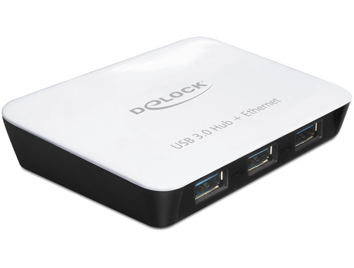 DeLOCK 62431. Hub-interfaces: USB 3.0 (3.1 Gen 1) Type-A. Overdrachtssnelheid: 5000 Mbit/s. Netwerkstandaard: IEEE 802.3,IEEE 802.3ab,IEEE 802.3az,IEEE 802.3u,IEEE 802.3x. Typisch