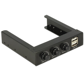 DeLOCK Delock 3.5″ Front Panel > 2 x USB 2.0 and fan control