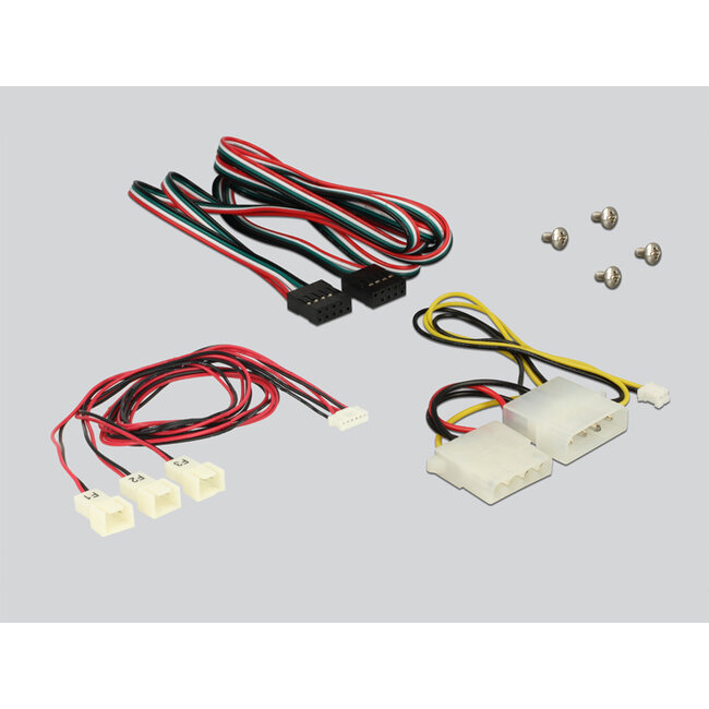 Delock 3.5″ Front Panel > 2 x USB 2.0 and fan control