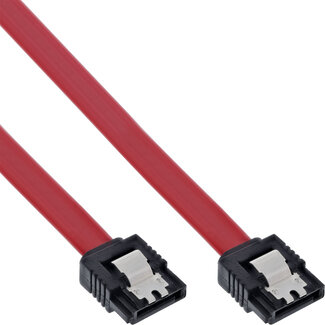 InLine® InLine® SATA kabel, 0.3m met vergrendeling