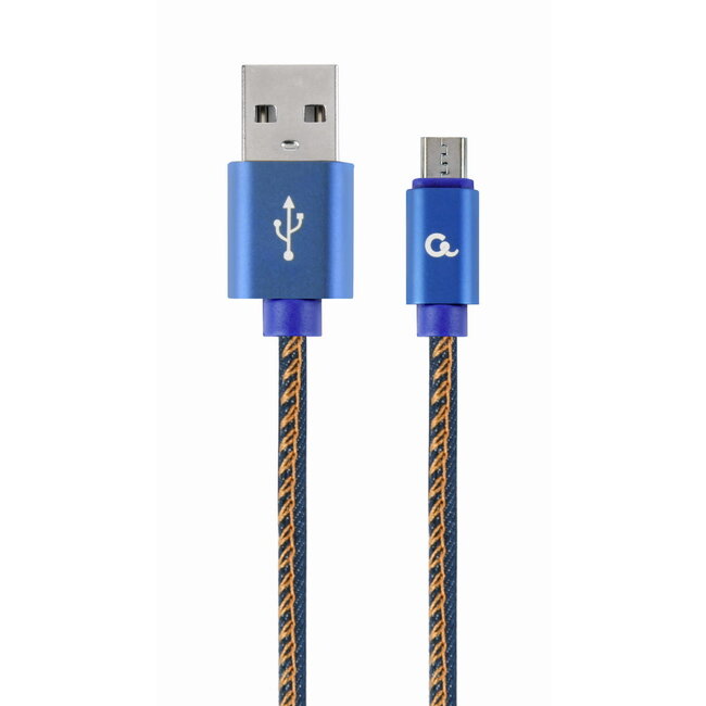 Micro-USB kabel Denim Blue Jeans 1 meter