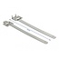 Delock Cable tie stainless steel reusable with folding clasp L 150 x W 10 mm 20 pieces