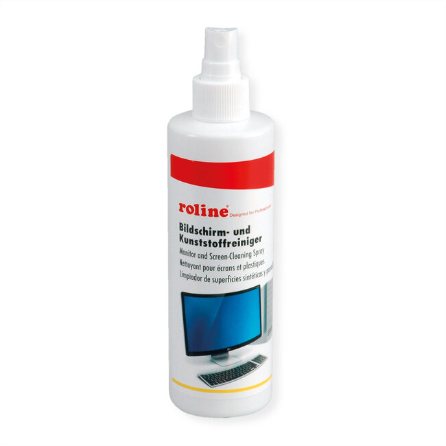 ROLINE beeldscherm en kunststofreiniger, 250 ml