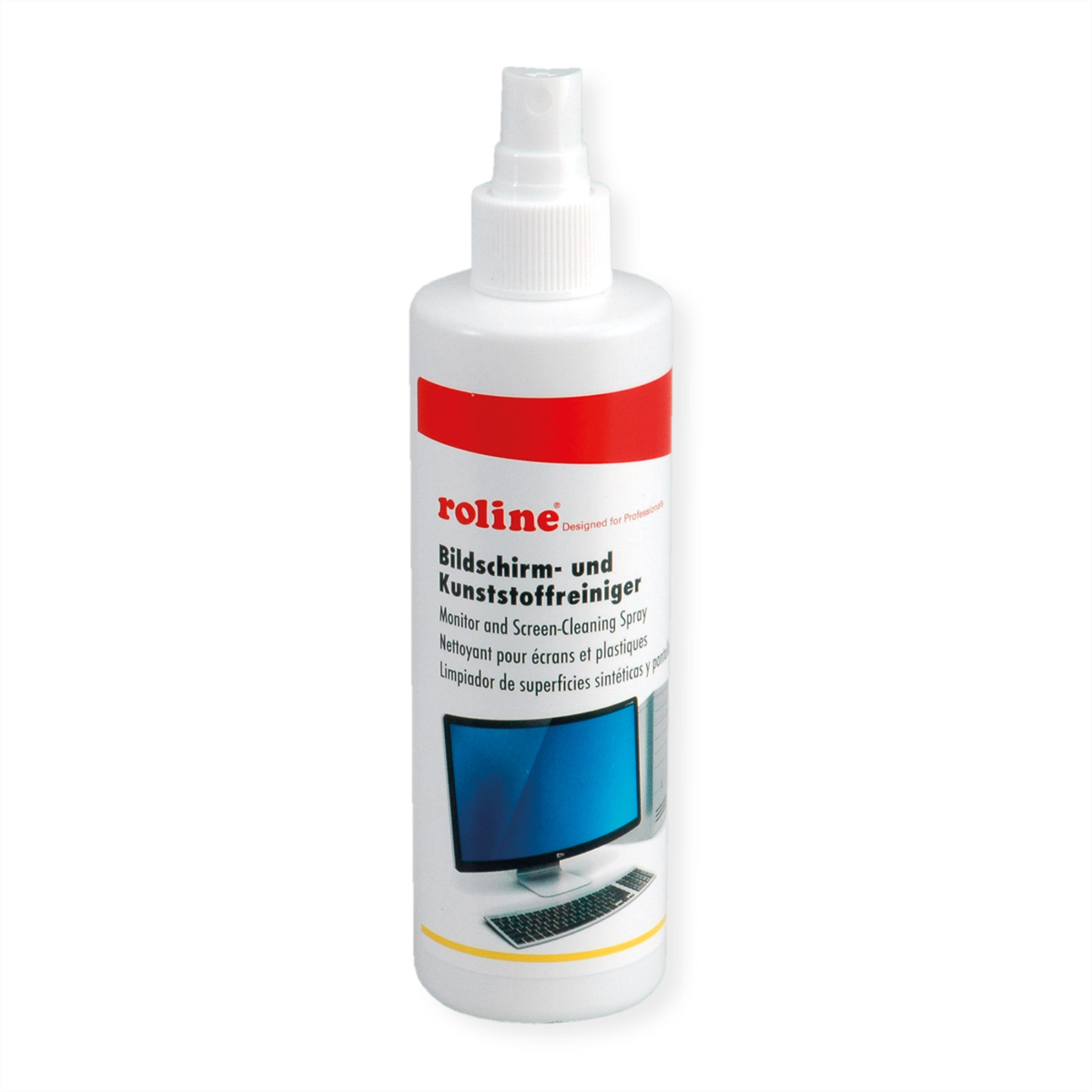 ROLINE beeldscherm en kunststofreiniger, 250 ml