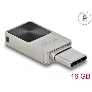 DeLOCK Delock Mini USB 5 Gbps USB-C™ Memory Stick 16 GB - Metal Housing