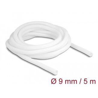 DeLOCK Delock Braided Sleeve self-closing 5 m x 9 mm white