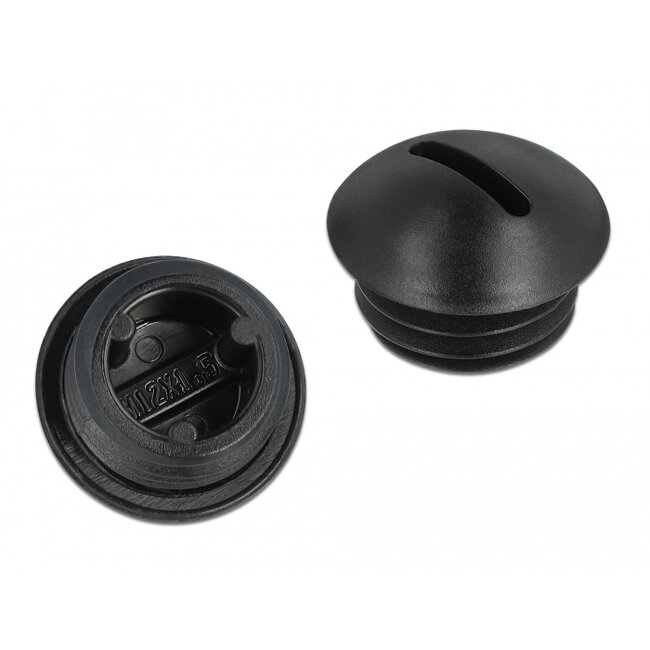 Delock Sealing Plug M12 x 1.5 black 10 pieces