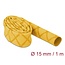 Delock Heat Shrink Tube X-pattern non-slip 1 m x 15 mm yellow