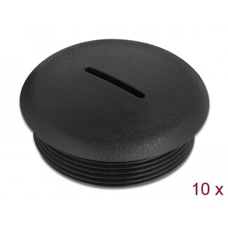 DeLOCK Delock Sealing Plug M40 x 1.5 black 10 pieces
