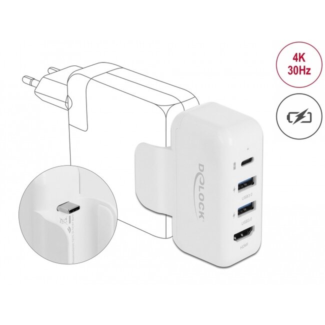Delock Adapter for Apple power supply with PD and HDMI 4K