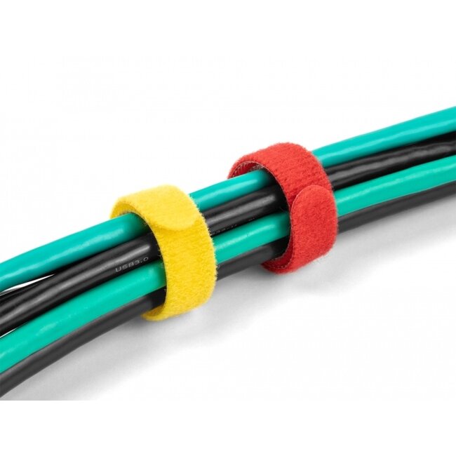 Delock Hook-and-loop cable tie L 150 x W 12 mm coloured Set 10 pieces