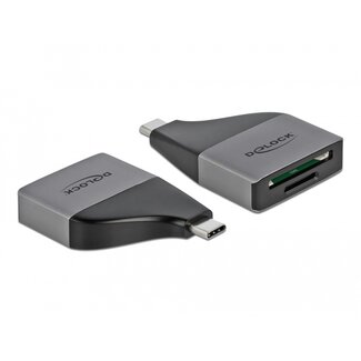 DeLOCK Delock USB Type-C™ Card Reader for SD / MMC + Micro SD memory cards – compact design