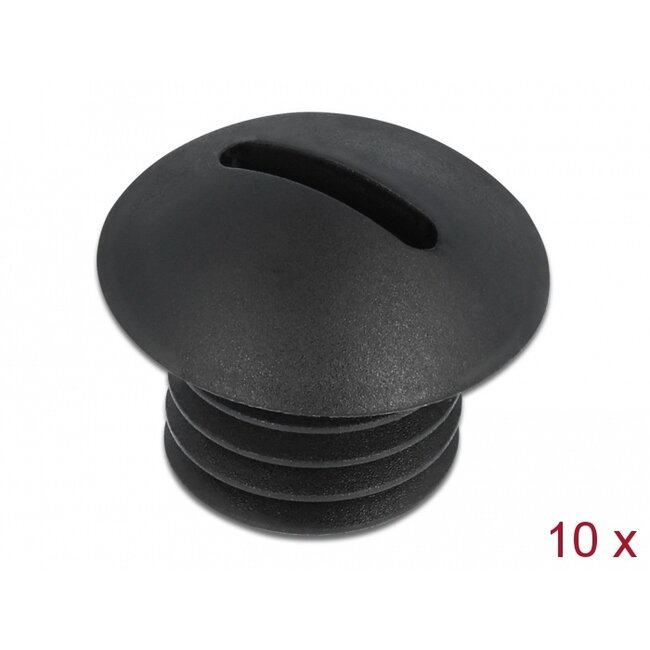 Delock Sealing Plug M10 x 1.5 black 10 pieces