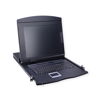 Value VALUE 19" KVM-console, 43 cm (17") TFT (16:9), VGA, USB, toetsenbord layout Duits