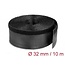 Delock Braided Sleeving with Hook-and-Loop Fastener 10 m x 32 mm black