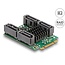 Delock Converter M.2 Key B+M male to 4 x SATA male with RAID and HyperDuo
