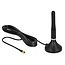 Delock LTE Antenna SMA plug 2 - 3 dBi 11 cm fixed omnidirectional with magnetic base and connection cable RG-174 A/U 3 m outdoor black