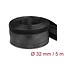 Delock Braided Sleeving with Hook-and-Loop Fastener 5 m x 32 mm black