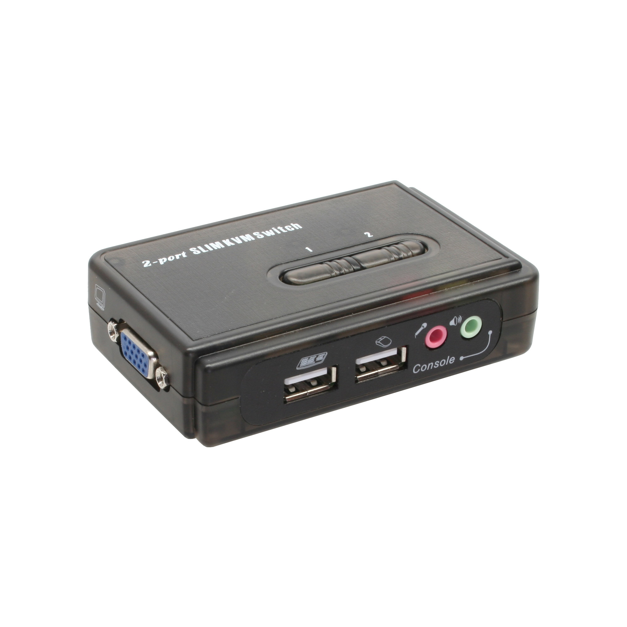 InLine 60612I. Aansluiting toetsenbord: USB, Aansluiting muis: USB, Aansluiting video: VGA. Maximum resolutie: 2048 x 1536 Pixels. Kleur van het product: Zwart, Snoerlengte: 1,2 m.