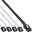 InLine® SAS kabel, Mini SAS SFF8087 naar 4x SATA, 1:1, OCR, 75cm