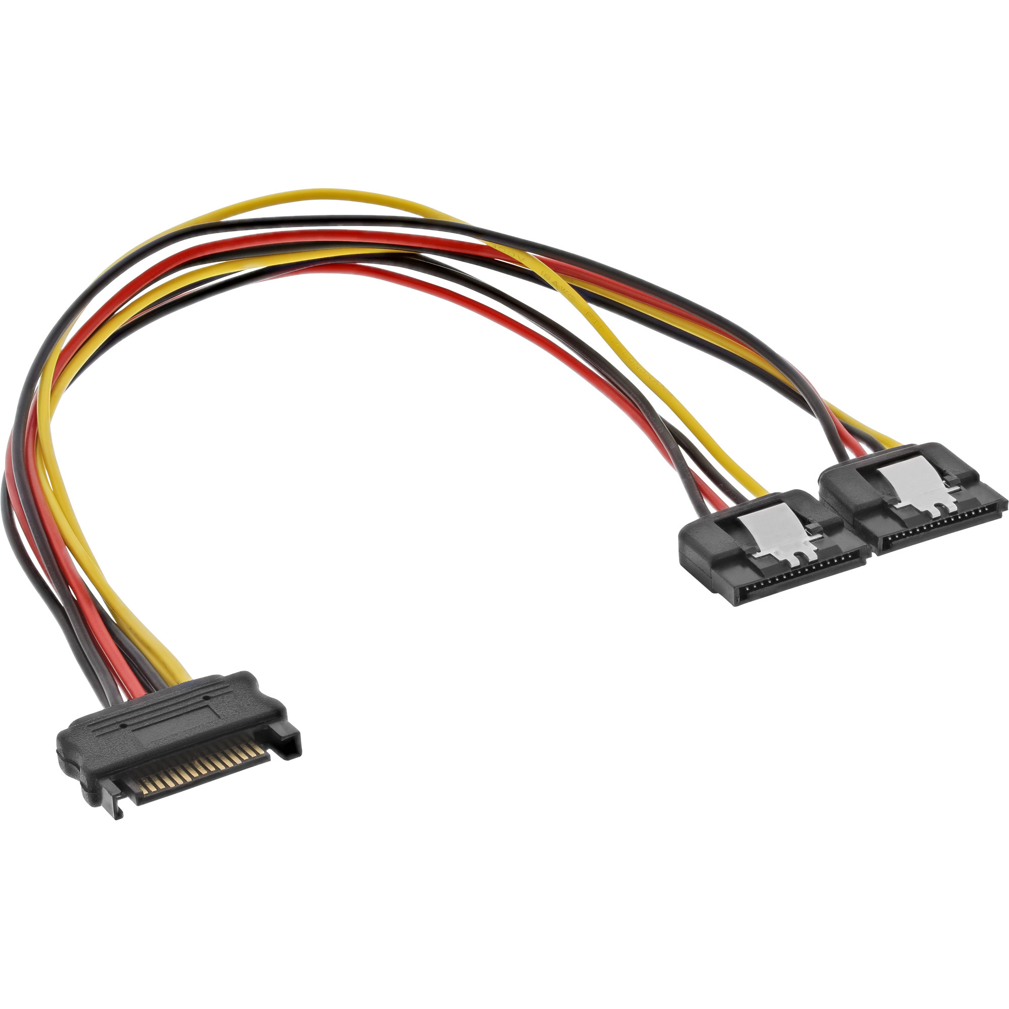 InLine 29683C. Snoerlengte: 0,3 m, Aansluiting 1: 2 x SATA 15-pin, Aansluiting 2: SATA 15-pin