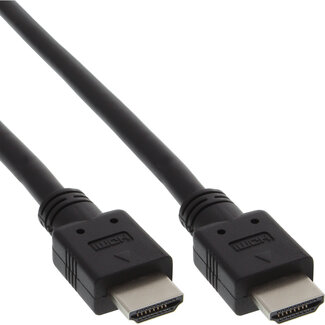 InLine® InLine® HDMI kabel, High Speed HDMI® kabel, M/M, zwart, 1m