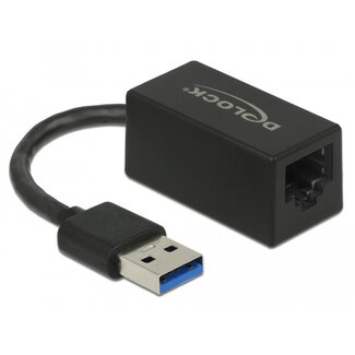 DeLOCK Delock USB Type-A Adapter to Gigabit LAN compact black