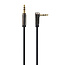 3.5 mm stereo audiokabel, 90 graden, 1 m