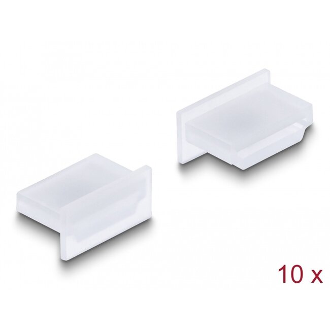 Delock Dust Cover for HDMI A female without grip 10 pieces transparent
