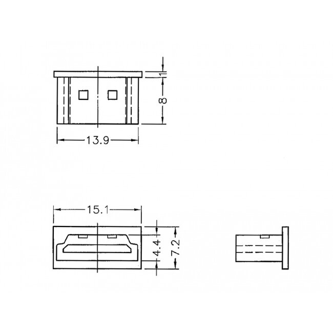 Delock Dust Cover for HDMI A female without grip 10 pieces transparent