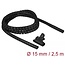 Delock Spiral Hose with Pull-in Tool 2.5 m x 15 mm black