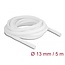 Delock Braided Sleeve self-closing 5 m x 13 mm white