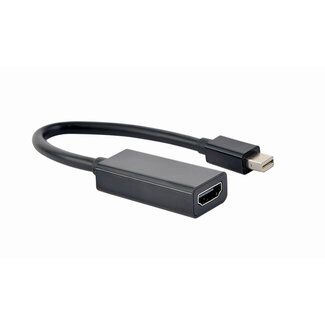 Cablexpert 4K Mini DisplayPort naar HDMI adapterkabel, 15 cm, zwart