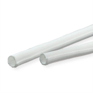 Value VALUE stoffen slang SNAP voor kabelbundeling, wit, 2,5 m