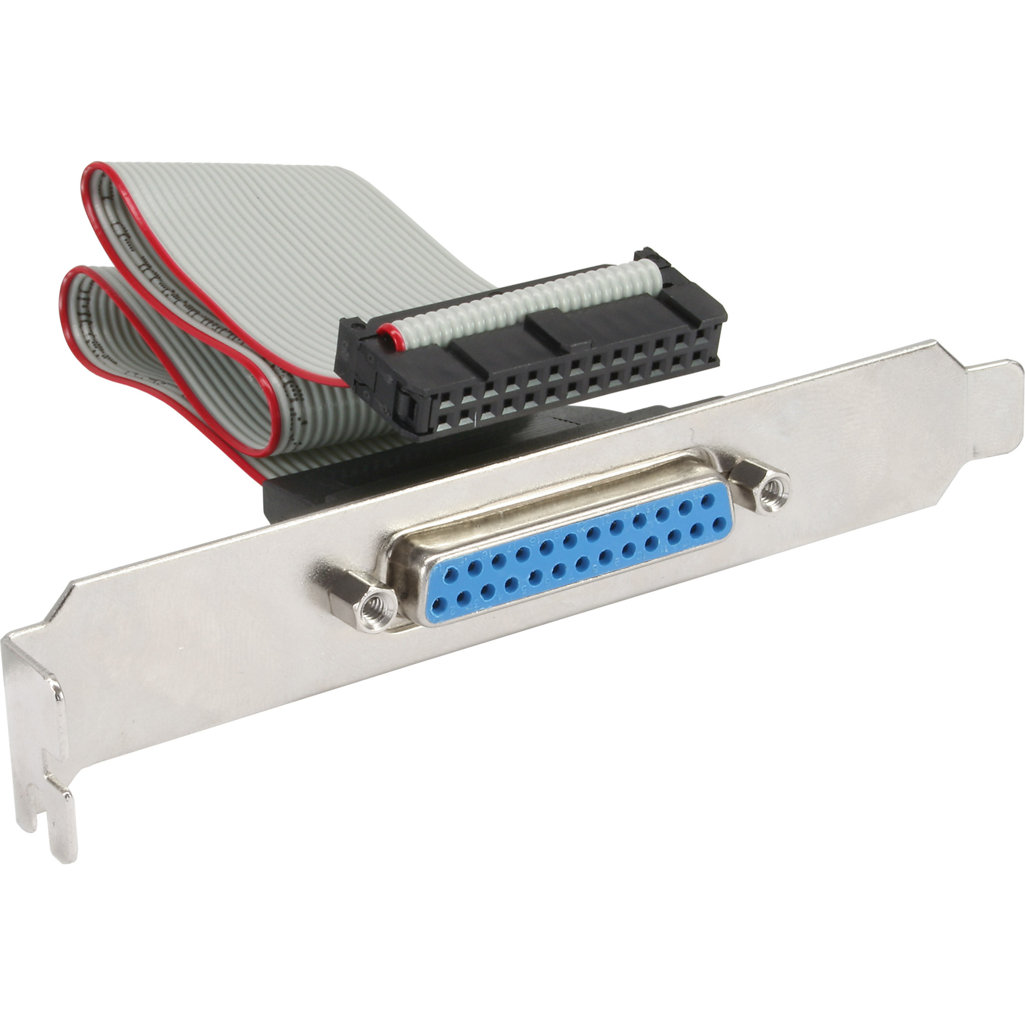 InLine® Parallel slotplaatje met 25-pins D-Sub socket naar 26-pins socket strip, 0.5m |