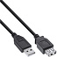 InLine® USB 2.0 kabel, zwart, A M/V, 1.8m