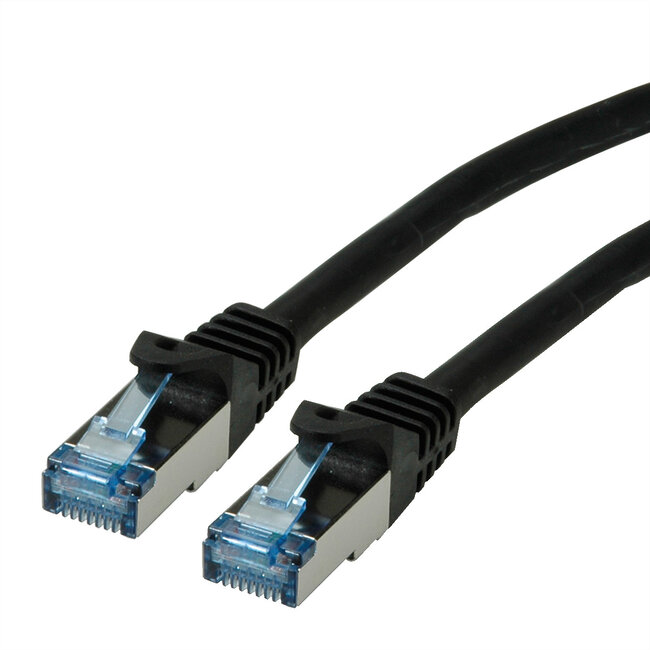 ROLINE Patchkabel Cat.6A S/FTP (PiMF), Component Level, LSOH, zwart, 15 m