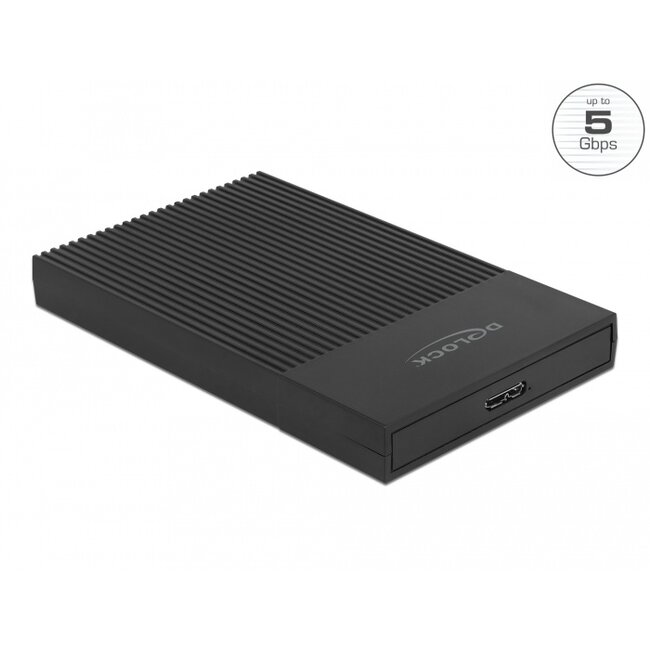 Delock External Enclosure for 2.5″ SATA HDD / SSD with SuperSpeed USB Type Micro-B female - tool free