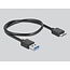 Delock External Enclosure for 2.5″ SATA HDD / SSD with SuperSpeed USB Type Micro-B female - tool free