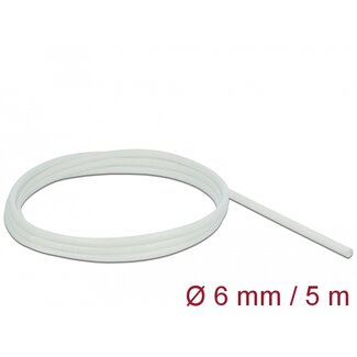 DeLOCK Delock Fiberglass Sleeving 5 m x 6 mm white