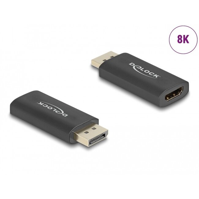 Delock Active DisplayPort 1.4 to HDMI Adapter 8K with HDR function