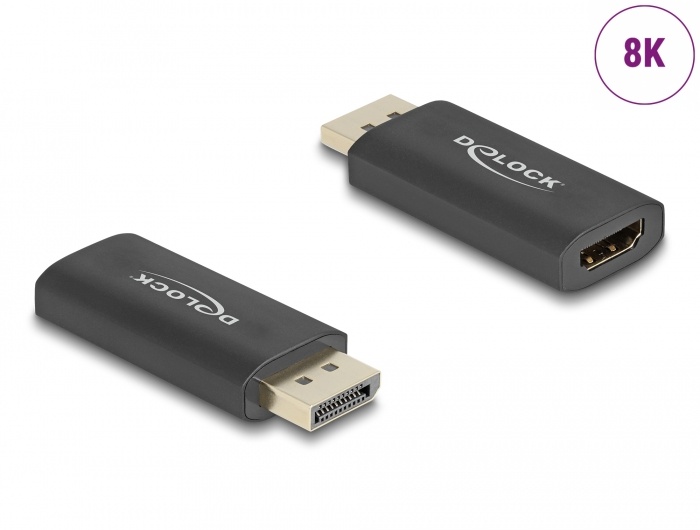 Delock Active DisplayPort 1.4 to HDMI Adapter 8K with HDR function |