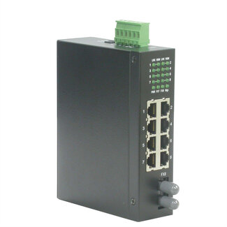 Roline ROLINE Industriele Switch 7x RJ-45, 1x ST, unmanaged