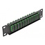 Delock 10″ Fiber Optic Patch Panel 12 Port SC Duplex green 1U black
