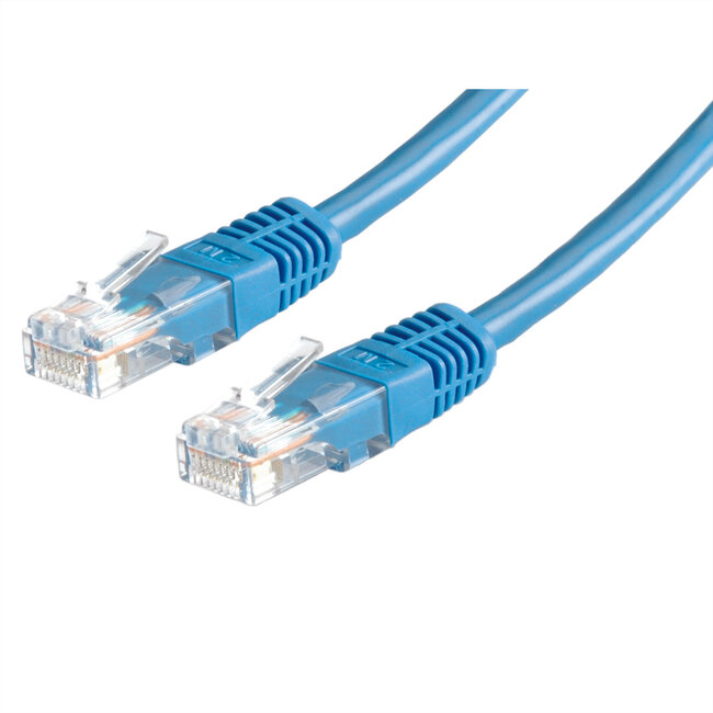 ROLINE patchkabel Cat.5e (Klasse D) UTP, blauw, 1 m
