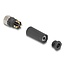 Delock M8 Connector A-coded 3 pin female for mounting with screw connection