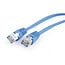 FTP Cat5E patchkabel, 1 m, blauw